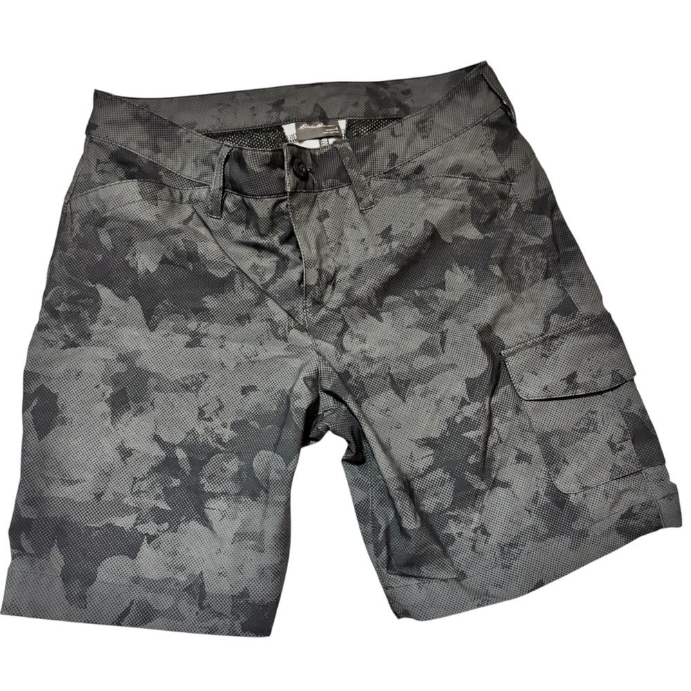 Eddie Bauer Gray Camouflage Women's Shorts